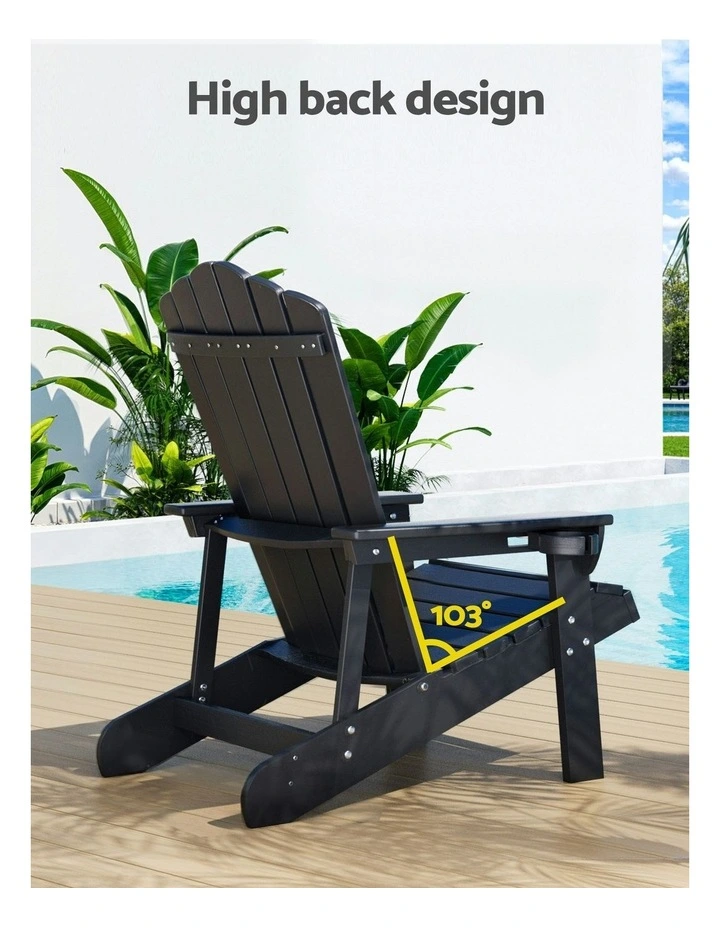 Adirondack Chair in Black image 7