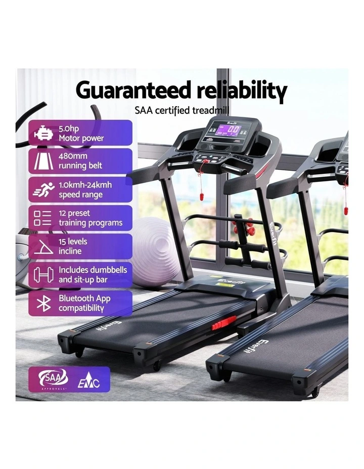 Electric Machine Treadmill 480mm in Black image 5