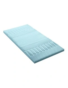 Memory Foam Mattress Topper in Blue