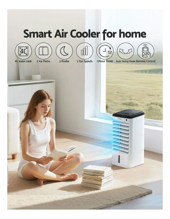Evaporative Conditioner Remote Air Cooler 4L in White image 6