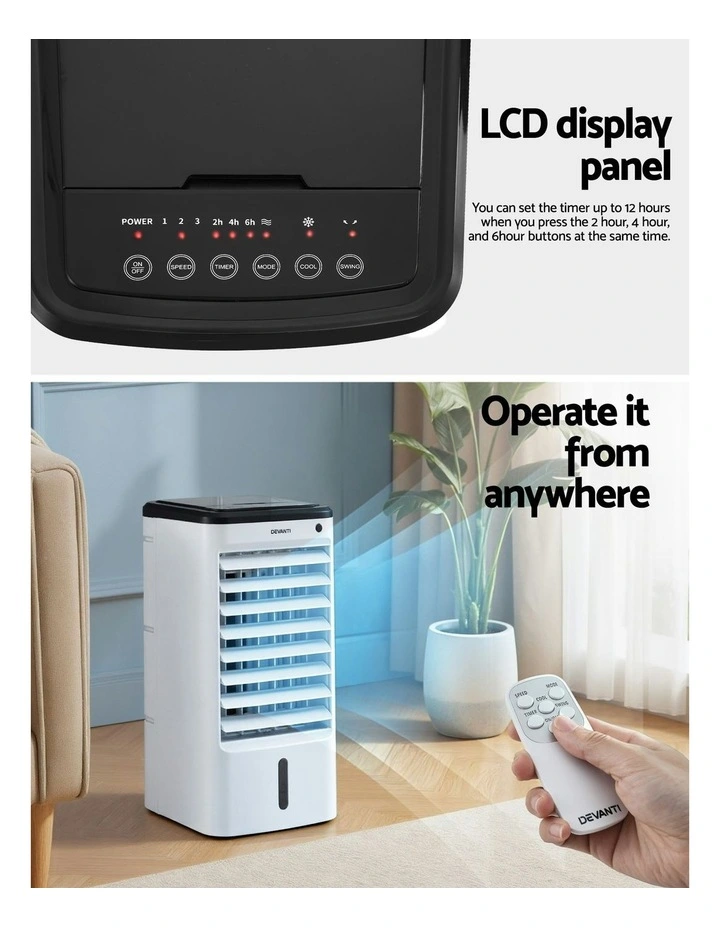 Evaporative Conditioner Remote Air Cooler 4L in White image 7