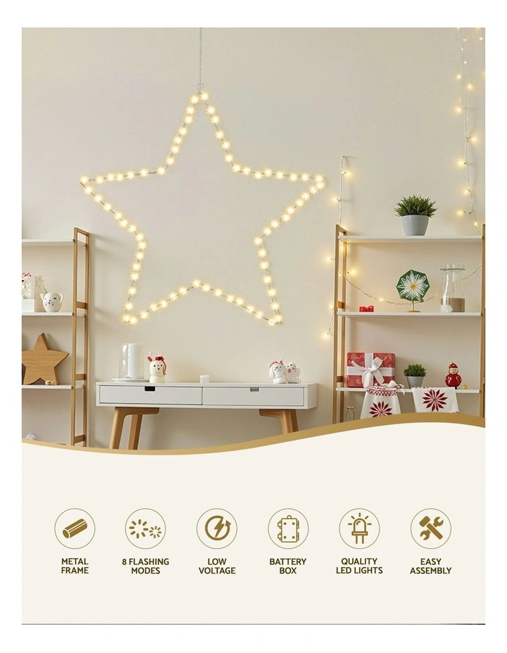 Star 70 LED Xmas Decorations Christmas Lights 50cm image 5
