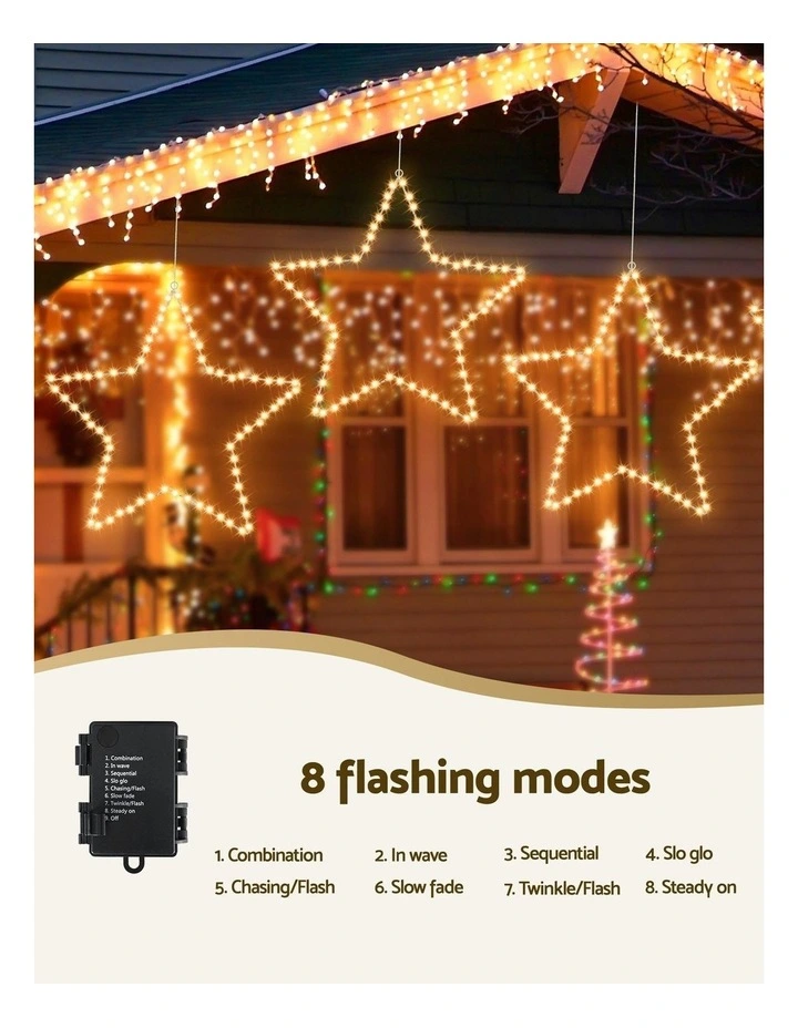 Star 70 LED Xmas Decorations Christmas Lights 50cm image 7