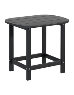 Outdoor Coffee HDPE Side Table in Black