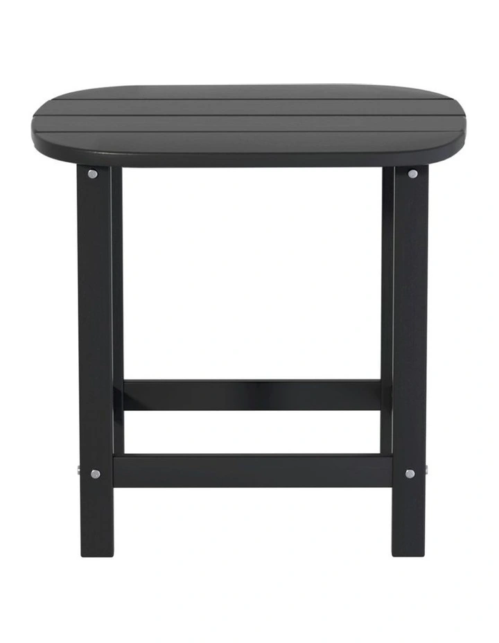 Outdoor Coffee HDPE Side Table in Black image 2