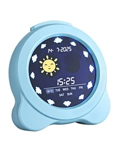 3.8 Digital Day LCD Display Clock Calendar Alarm in Blue