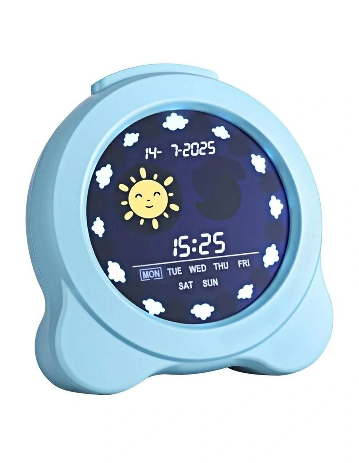 3.8 Digital Day LCD Display Clock Calendar Alarm in Blue image 1