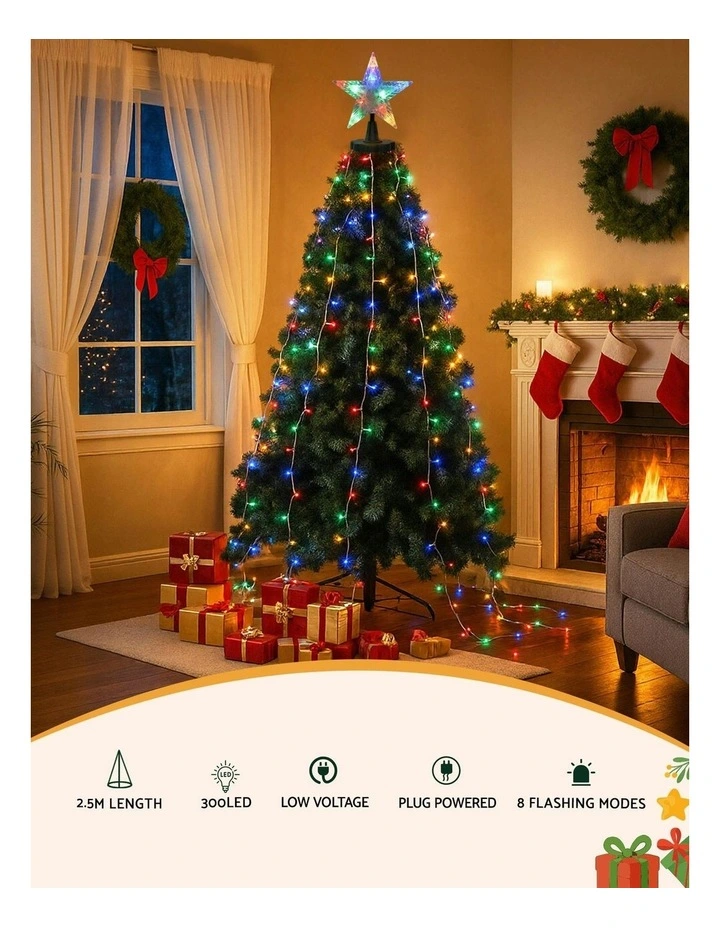Christmas Waterfall Lights in Multi image 5
