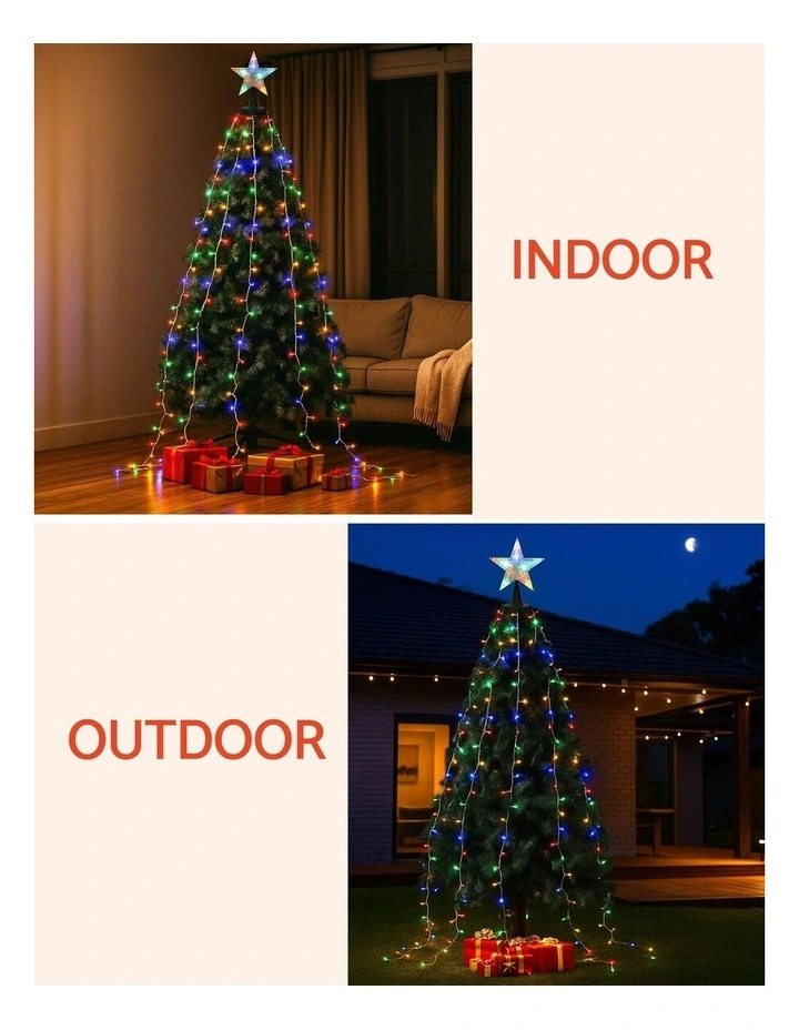 Christmas Waterfall Lights in Multi image 6