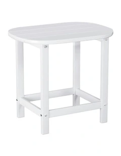 HDPE Outdoor Coffee Side Table in White