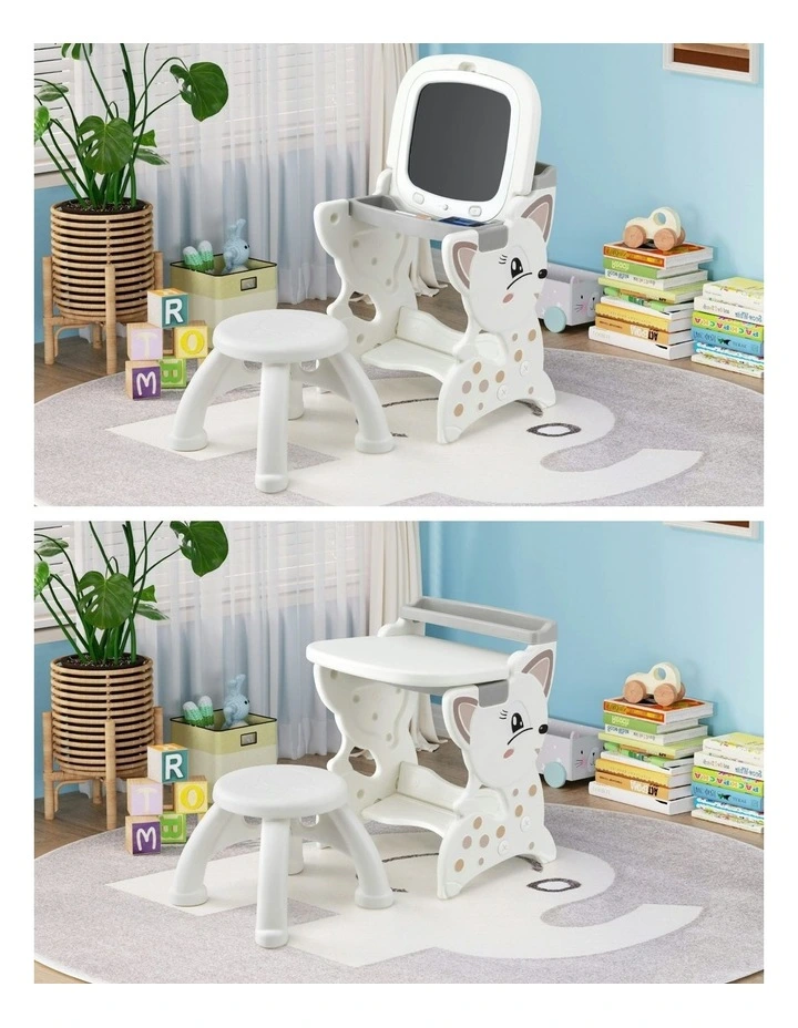 Easel Desk Stool With LCD Writing Tablet Set 2 in 1 image 5