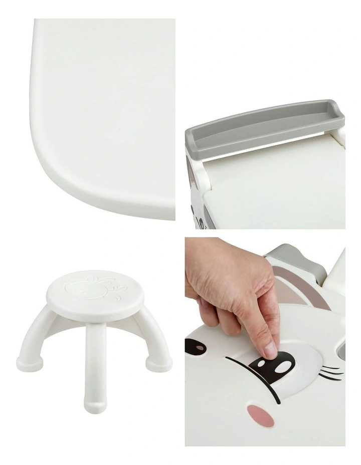 Easel Desk Stool With LCD Writing Tablet Set 2 in 1 image 7