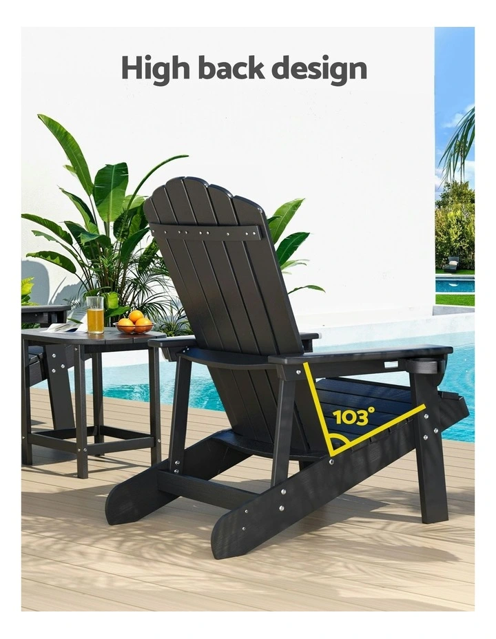 Outdoor Table and Chairs in Black image 7