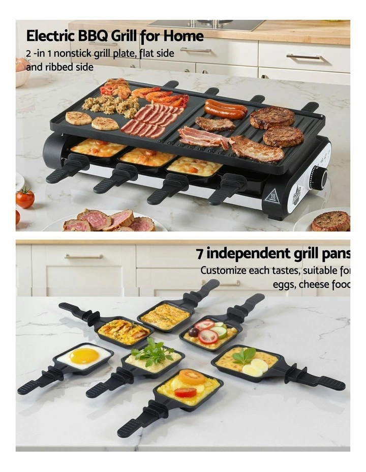 1400W Electric BBQ Grill With 7 Cooking Pans image 5