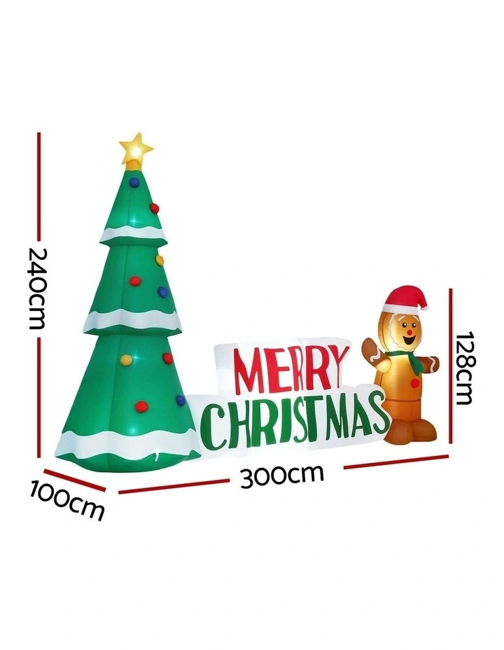 Christmas Inflatable Gingerbread Man Tree image 4