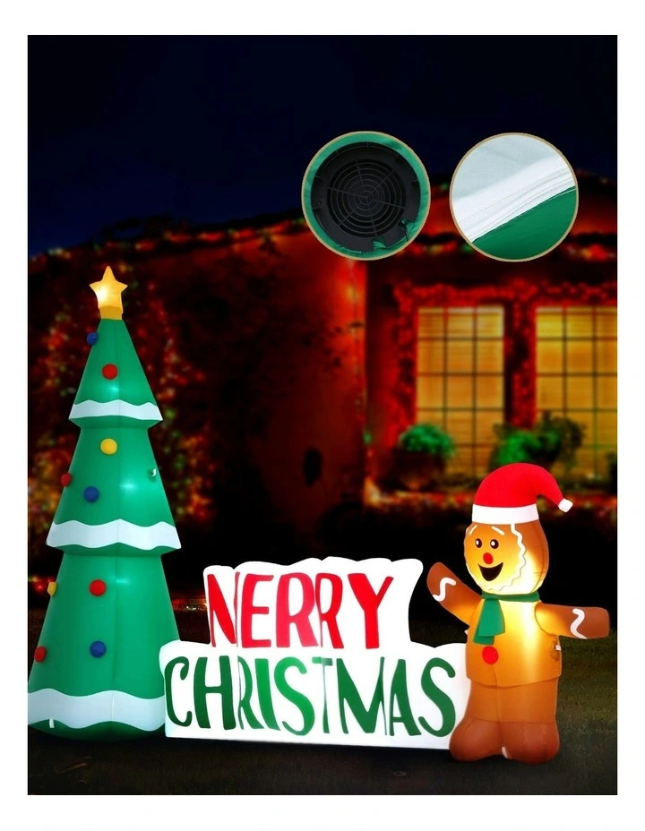 Christmas Inflatable Gingerbread Man Tree image 5