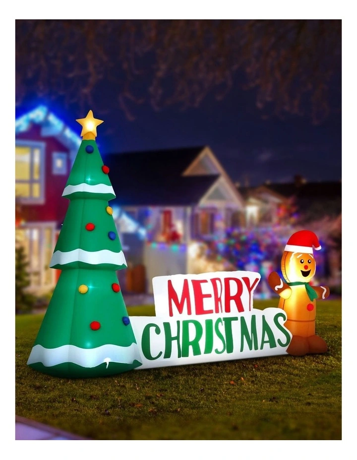 Christmas Inflatable Gingerbread Man Tree image 6