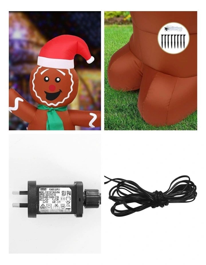 Christmas Inflatable Gingerbread Man Tree image 7