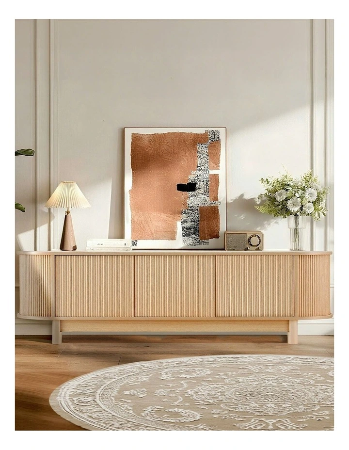 Entertainment Unit Storage Cabinet 160cm in Brown image 3