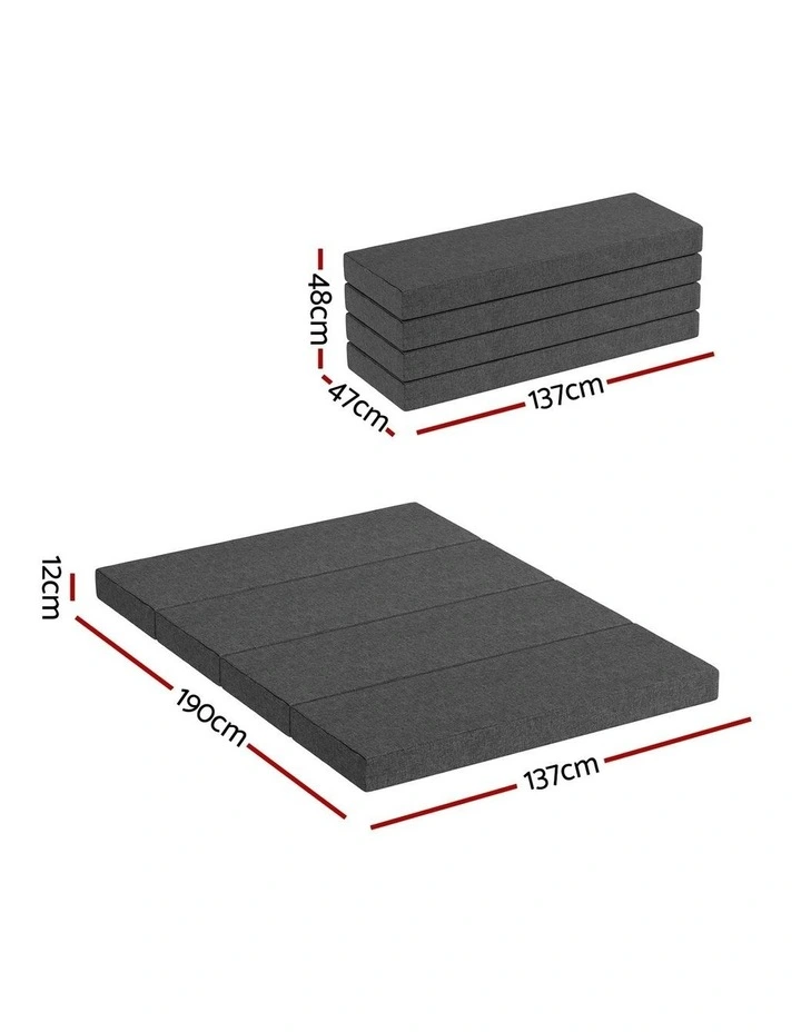 Foldable Foam Portable Mat in Black image 4