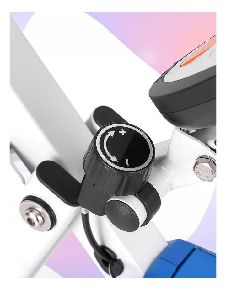 Folding X-Bike With Automatic Standing Desk 140cm in White image 6