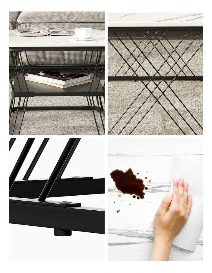 Nesting Coffee Table Set of 2 in Multi image 6