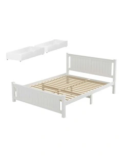 Queen Size Bed Frame in White