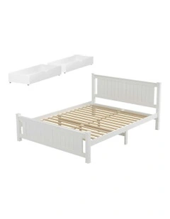 Double Size Bed Frame in White