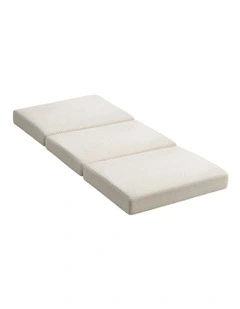 Foldable Foam Mattress in White