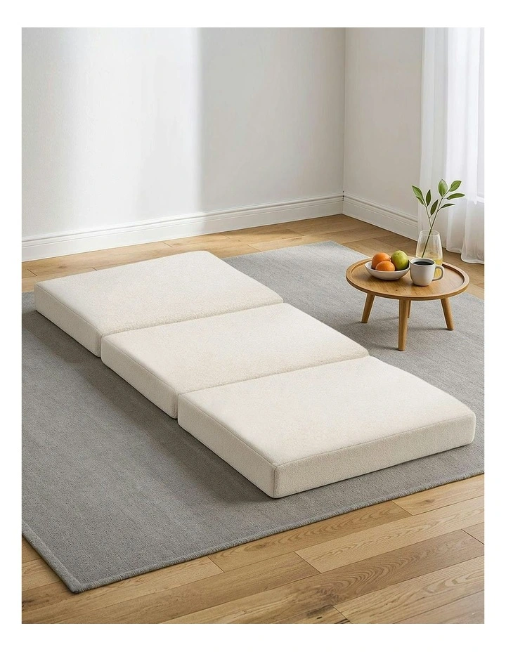 Foldable Foam Mattress in White image 3