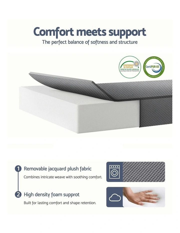 Foldable Mattress Cushion Mat in Black image 6