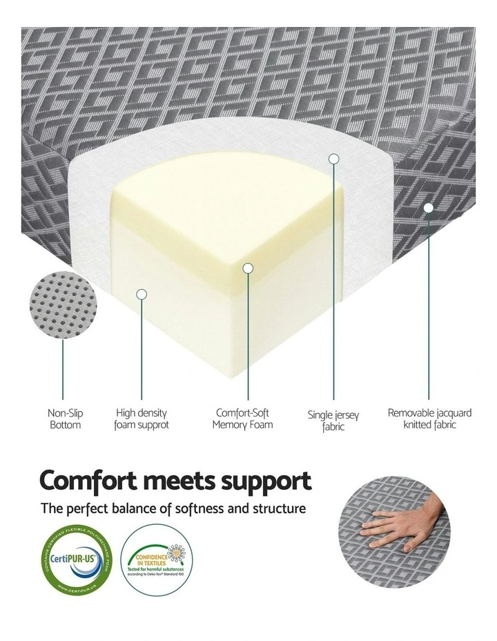 Memory Foam Folding Sofa Bed in Grey image 6