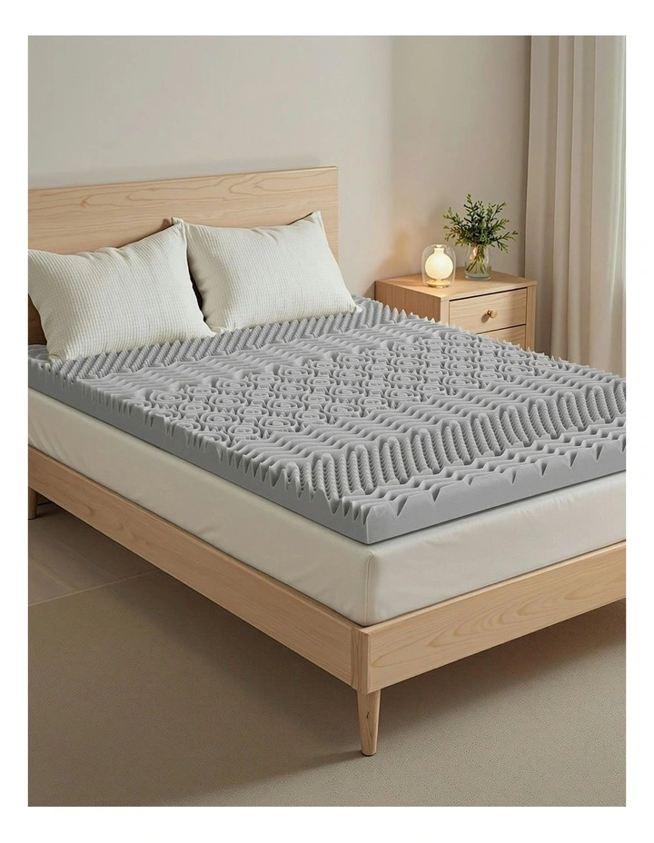 Memory Foam Mattress Topper in Grey image 3