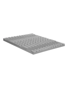 Memory Foam Mattress Topper 7-Zone 8cm in Grey