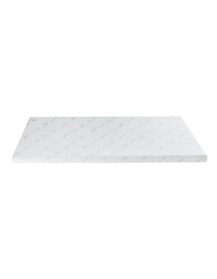 Memory Foam Mattress Topper 7-Zone 8cm in Grey image 2