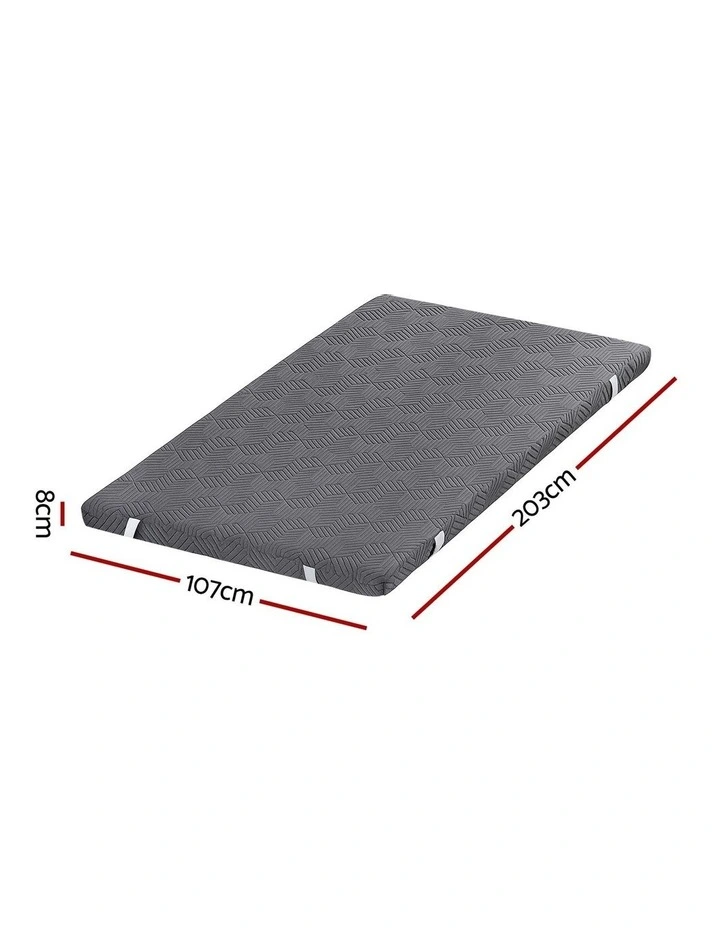 Memory Foam Mattress Topper Gel 8cm in Grey image 4