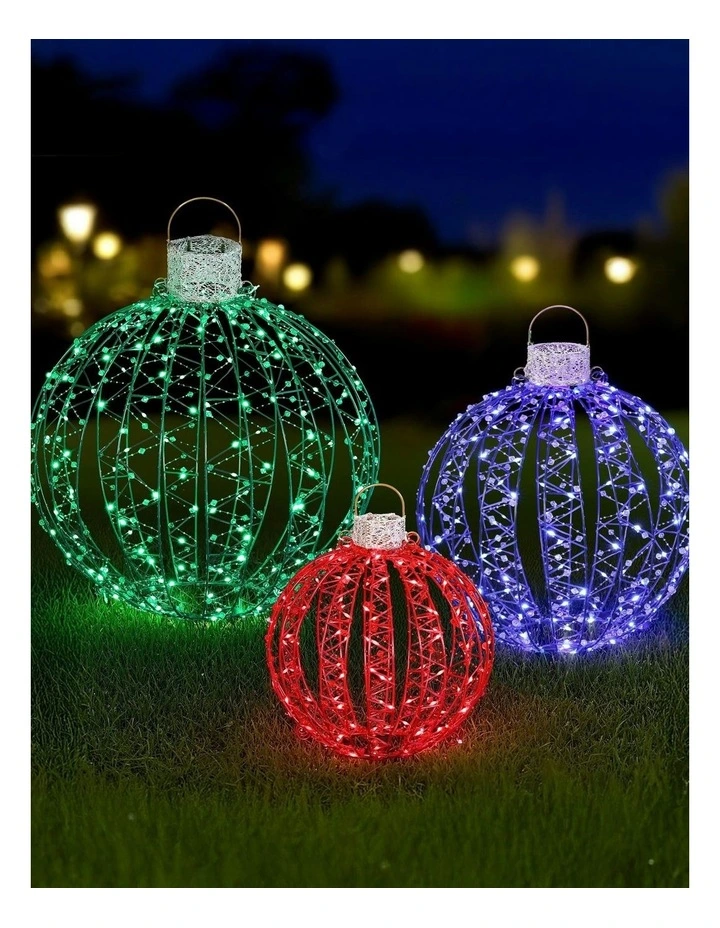Christmas Lights 320 Led Fairy Light 3 Pieces in Multi image 2