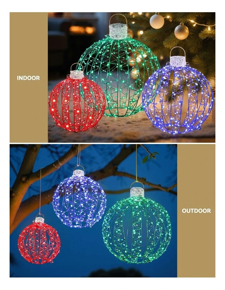Christmas Lights 320 Led Fairy Light 3 Pieces in Multi image 5