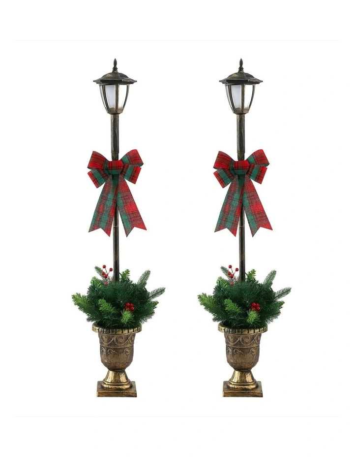 Christmas Lights Lamp Post 50 Led 125cm in Multi image 1