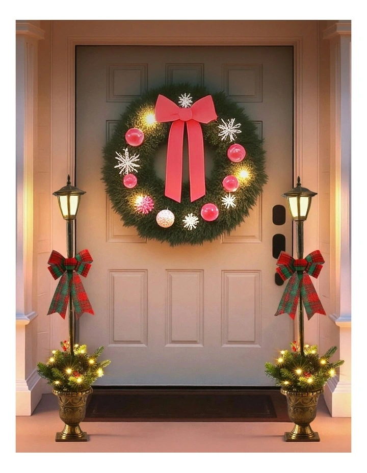 Christmas Lights Lamp Post 50 Led 125cm in Multi image 3