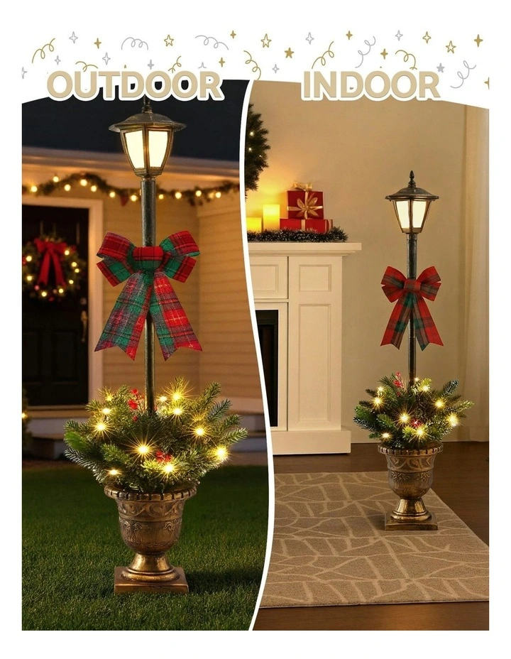 Christmas Lights Lamp Post 50 Led 125cm in Multi image 6
