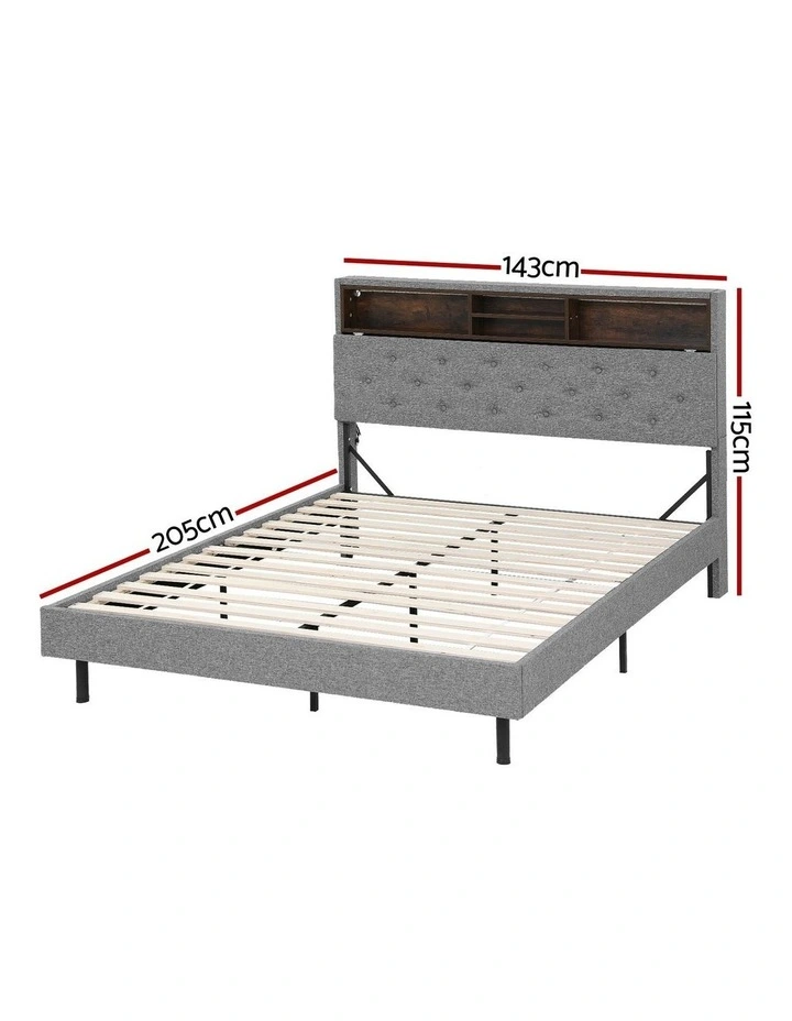 Double Storage Bed Frame in Grey image 4