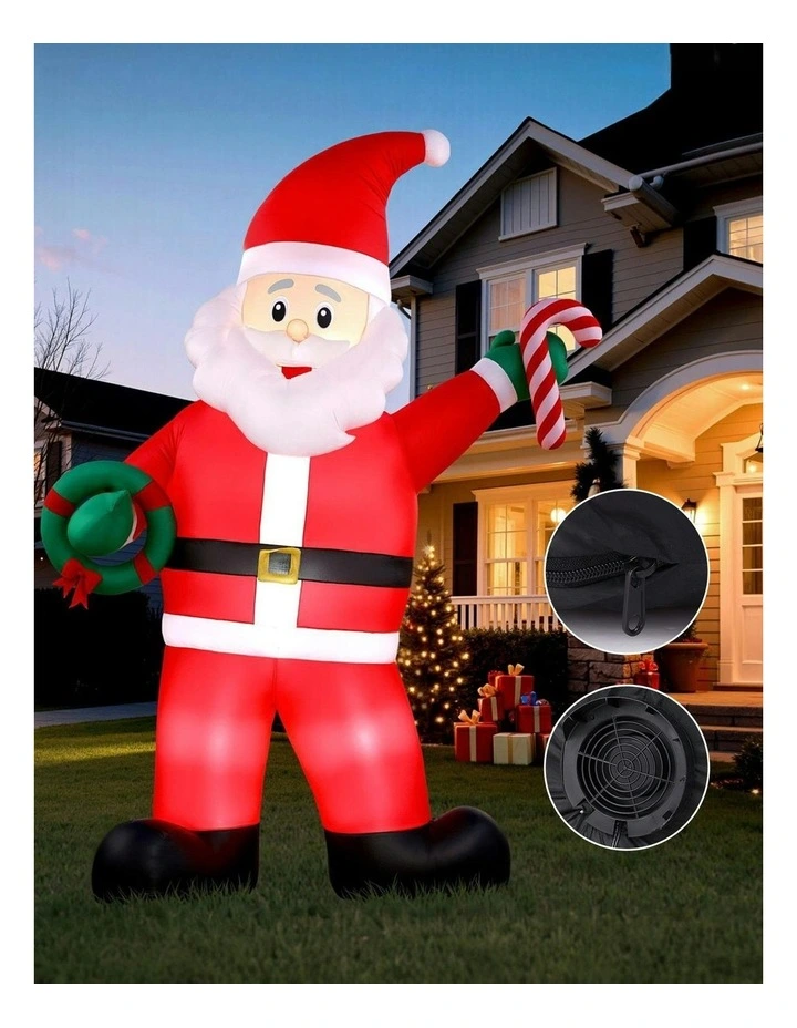 Christmas Inflatable Giant Santa 3.8M Height in Multi image 6