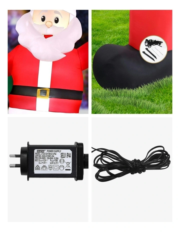 Christmas Inflatable Giant Santa 3.8M Height in Multi image 7