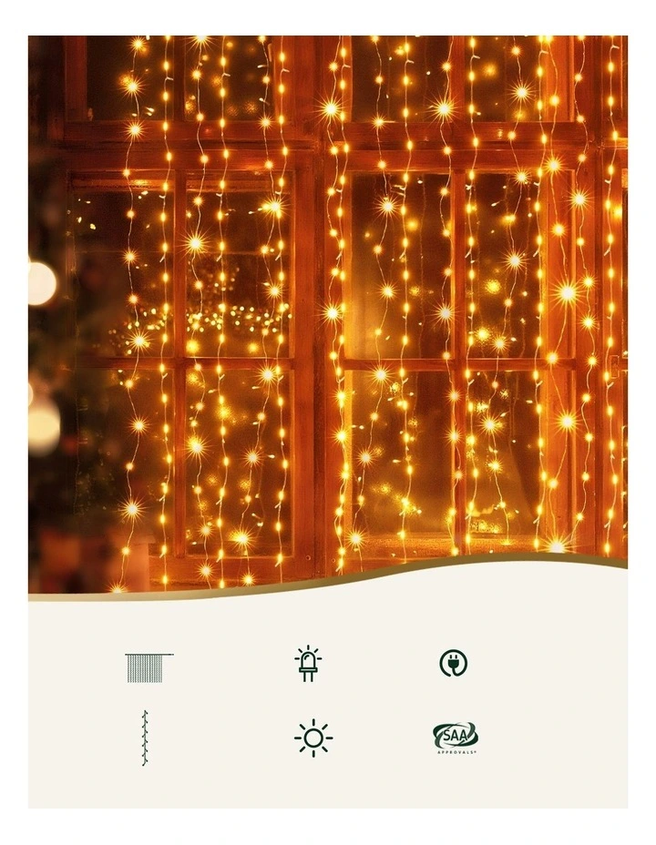 Curtain String Christmas Light in White image 4