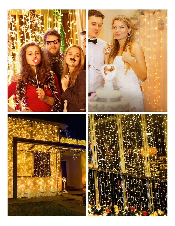 Curtain String Christmas Light in White image 5