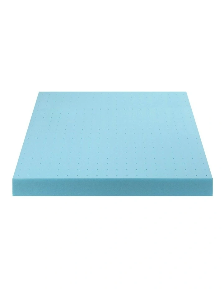 Memory Foam Mattress Topper in Blue image 2