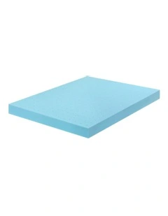Memory Foam Mattress Topper in Blue