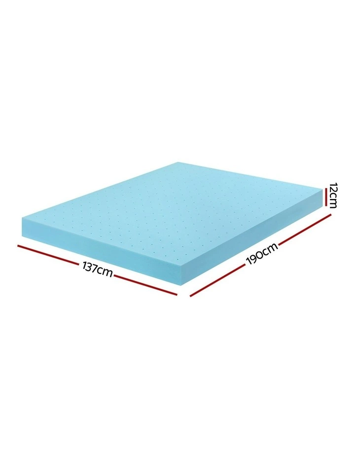 Memory Foam Mattress Topper in Blue image 4