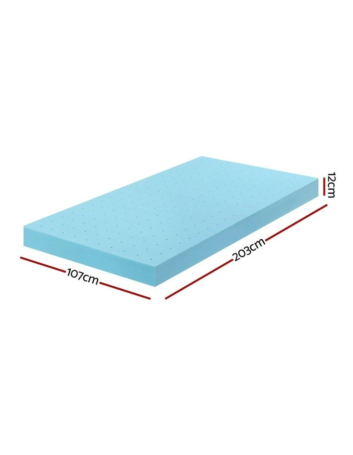 Memory Foam Mattress Topper in Blue image 4